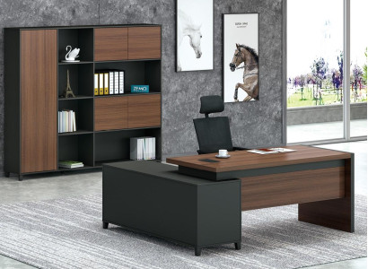 Schreibtische Chef Eckschreibtisch Büro Zimmer Möbel Design Praxis